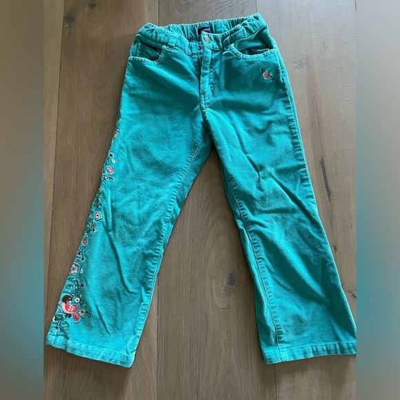 GAP Other - Gaps Kids Stretch Embroidered Corduroys Teal